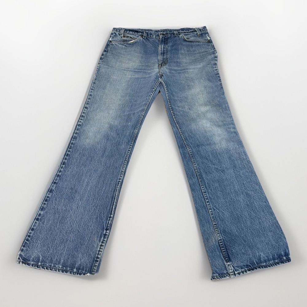 vintage levis 517 Bootcut orange tab Men's 36x32 Made In USA Talon Vtg Heel Drag